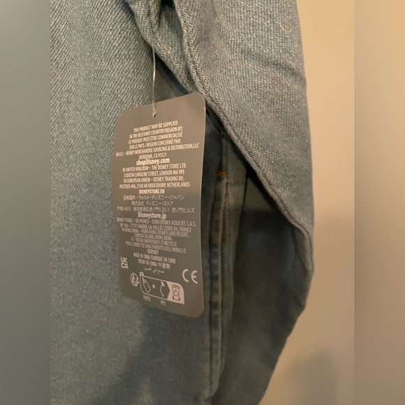 Mickey & CO. NWT Mickey Mouse Denim Screen Printed Jacket Unisex Size L - Picture 4 of 6